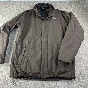 The North Face Mens HyVent Triclimate 3-in-1 Jacket Brown Parka XL Winter WARM